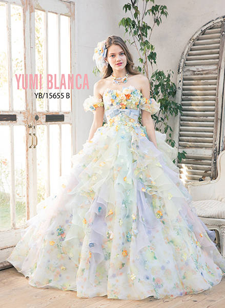 カラードレス YUMI BLANCA プリンセスライン